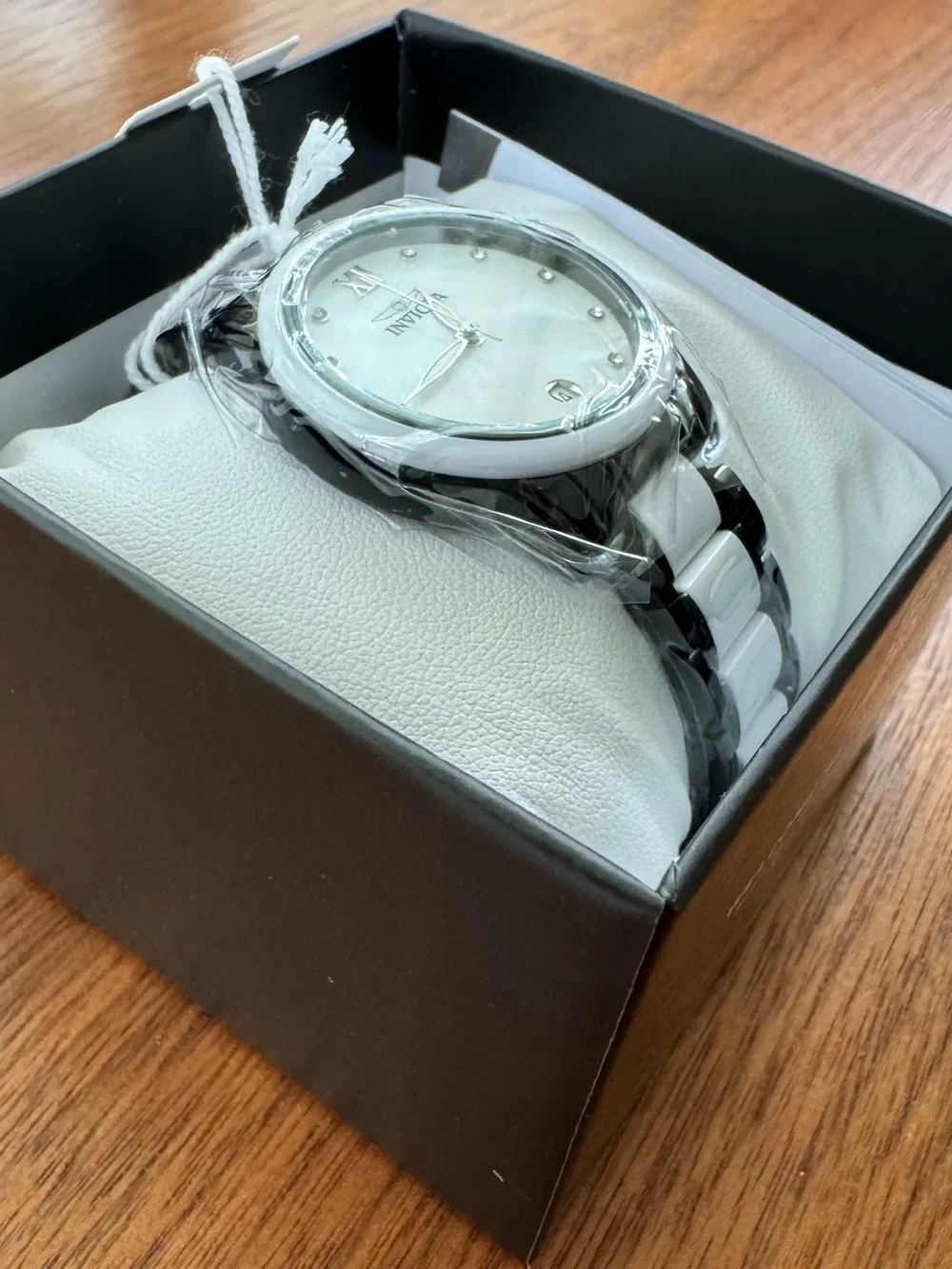 Invicta Women’s Watch 34.7 mm Two-Tone Black & White With Mother of Pearl Face